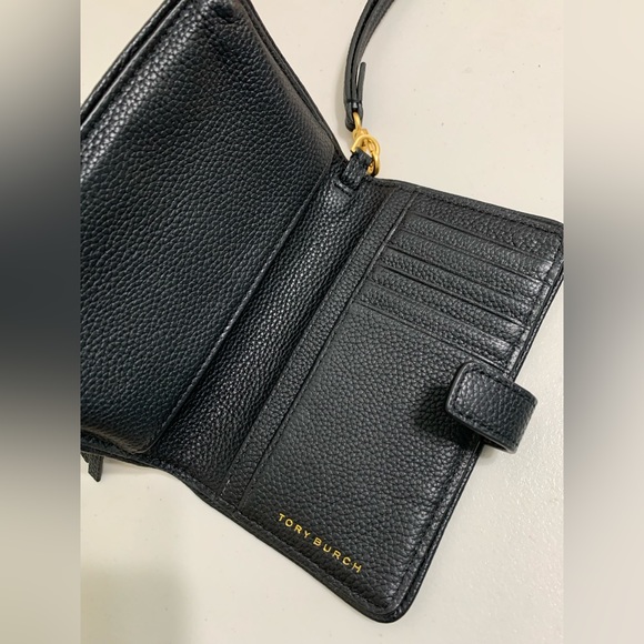 💕👜TORY BURCH Black Leather Wrislet💕👜👜 - Picture 6 of 8